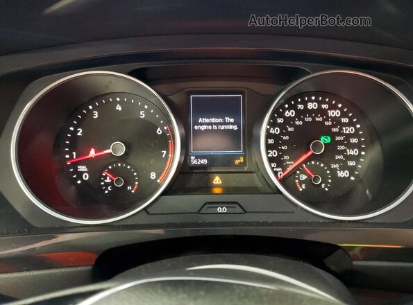 3VV2B7AX6LM070841 2020 VOLKSWAGEN TIGUAN Gray Widok zestawu wskaźników