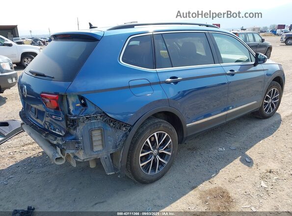 3VV2B7AX8LM006428 2020 VOLKSWAGEN TIGUAN Blue Задня права чверть