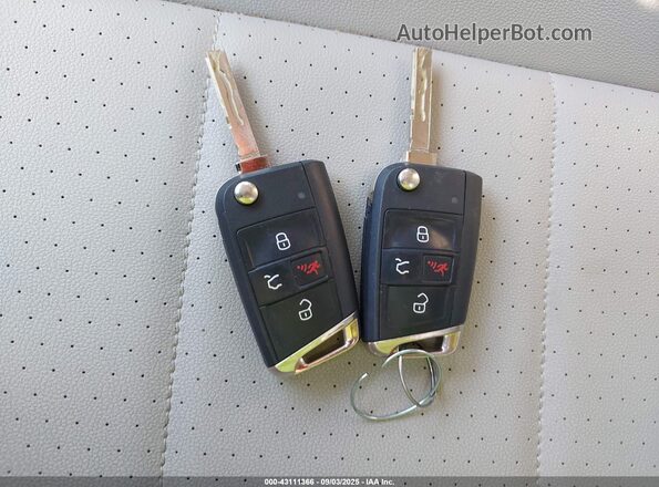 3VV2B7AX8LM006428 2020 VOLKSWAGEN TIGUAN Blue Вид панелі приладів