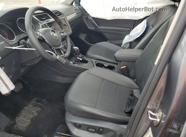 3VV3B7AX2MM038412 2021 VOLKSWAGEN TIGUAN Charcoal Front interior view