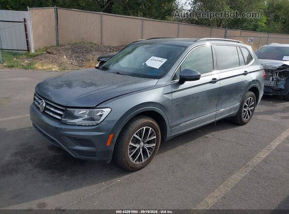 3VV3B7AX5MM124796 2021 VOLKSWAGEN TIGUAN Gray წინა მარცხენა ხედი სამი მეოთხედიდან