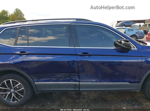 3VV3B7AX8MM123898 2021 VOLKSWAGEN TIGUAN Синий Панорамный вид салона 360°