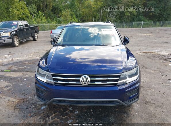 3VV3B7AX8MM123898 2021 VOLKSWAGEN TIGUAN Синий Вид задней части салона