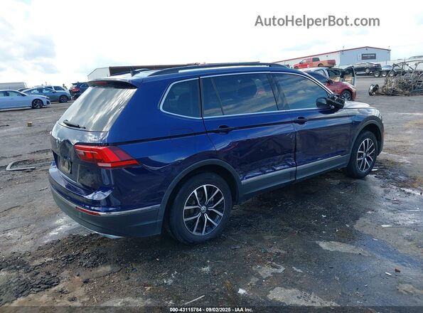 3VV3B7AX8MM123898 2021 VOLKSWAGEN TIGUAN Синий Задняя правая четверть