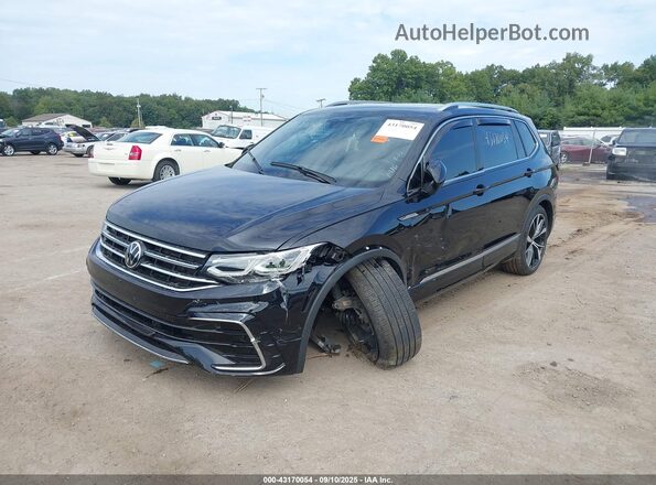 3VV4B7AX1NM168123 2022 VOLKSWAGEN TIGUAN Black Դիմացի տեսք