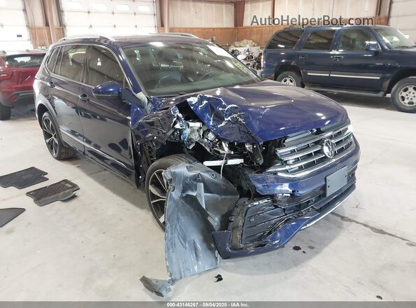 3VV4B7AX6NM100884 2022 VOLKSWAGEN TIGUAN Blue Vista frontal