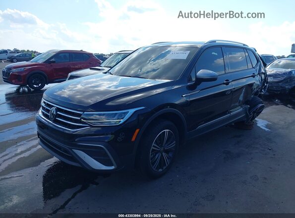 3VVAB7AX8RM222641 2024 VOLKSWAGEN TIGUAN Black Передня ліва чверть