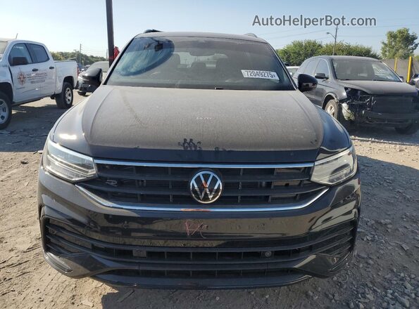 3VVCB7AX0NM159229 2022 VOLKSWAGEN TIGUAN Black Widok z przodu