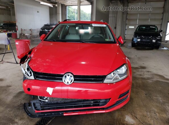 3VW017AU5HM509403 2017 VOLKSWAGEN GOLF Red 