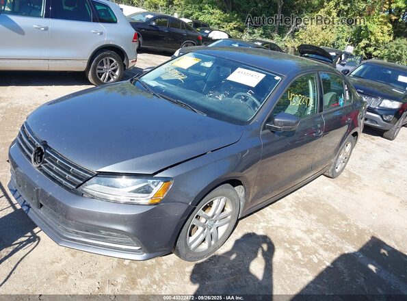 3VW2B7AJ8JM211574 2018 VOLKSWAGEN JETTA Gray Przód lewy