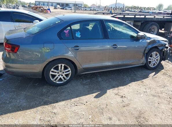 3VW2B7AJ8JM211574 2018 VOLKSWAGEN JETTA Gray Widok wnętrza z tyłu