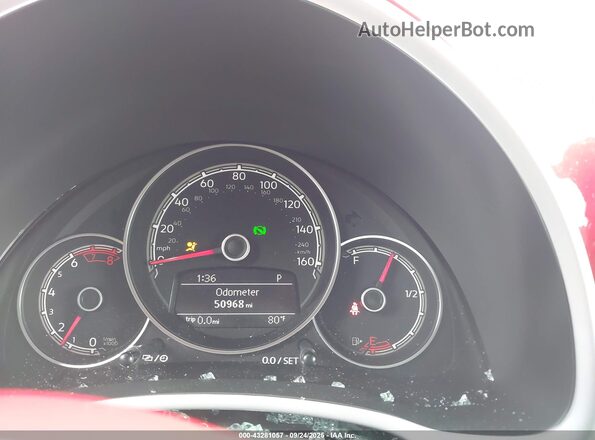 3VW5DAAT5KM511032 2019 VOLKSWAGEN BEETLE Red 