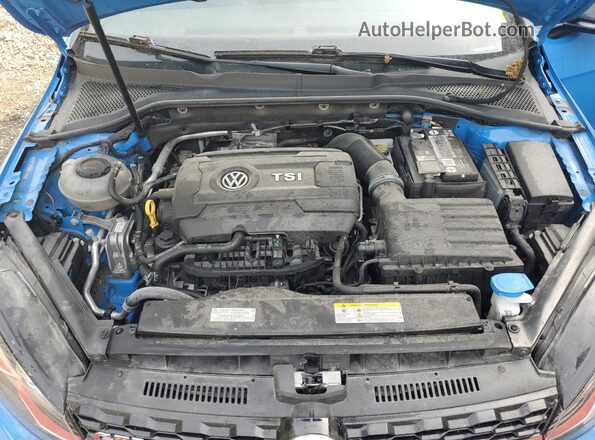 3VW5T7AU4MM009906 2021 VOLKSWAGEN GTI Blue Вид підкапотного простору