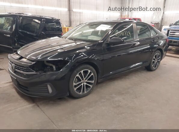 3VWAM7BU2NM018714 2022 VOLKSWAGEN JETTA Black Vista tres cuartos delantera izquierda