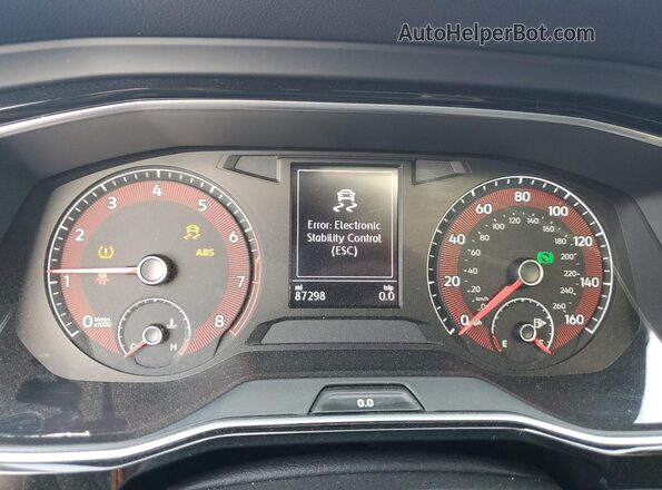3VWC57BU0MM099023 2021 VOLKSWAGEN JETTA Red Instrument cluster view