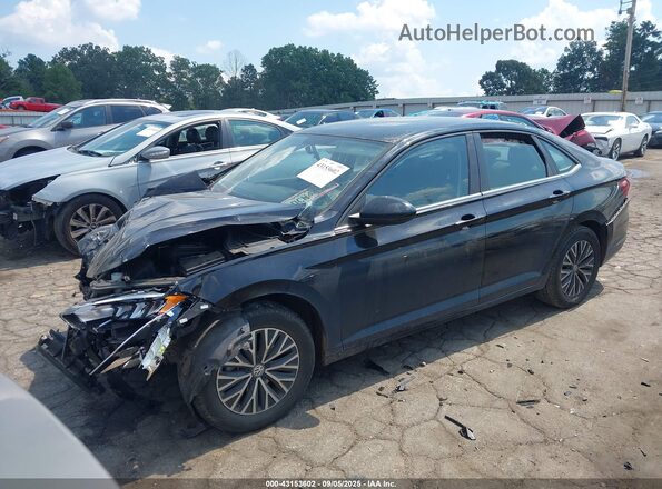 3VWC57BU6MM037013 2021 VOLKSWAGEN JETTA Черный Передняя левая четверть