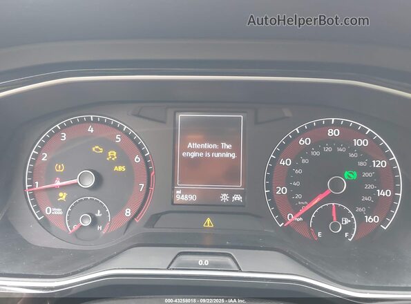 3VWC57BU7LM102353 2020 VOLKSWAGEN JETTA Red უკანა სავარძლების ხედი