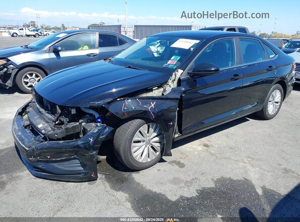 3VWC57BU8LM083957 2020 VOLKSWAGEN JETTA Black Առջևի ձախ երեք քառորդ տեսարան
