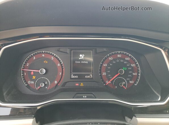 3VWCB7BU6LM006867 2020 VOLKSWAGEN JETTA Orange Вид щитка приладів