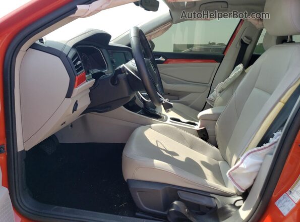 3VWCB7BU6LM006867 2020 VOLKSWAGEN JETTA Orange Вид салону спереду
