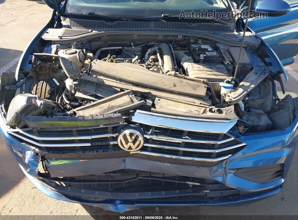 3VWE57BU0MM098754 2021 VOLKSWAGEN JETTA Blue Հետևի տեսք