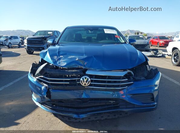 3VWE57BU0MM098754 2021 VOLKSWAGEN JETTA Blue Սարքավորումների վահանակի տեսք