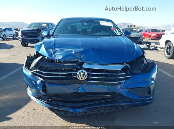 3VWE57BU0MM098754 2021 VOLKSWAGEN JETTA Blue Դիմացի տեսք