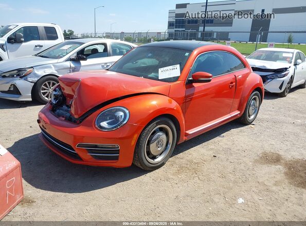 3VWFD7AT7JM704868 2018 VOLKSWAGEN BEETLE Orange Przód lewy