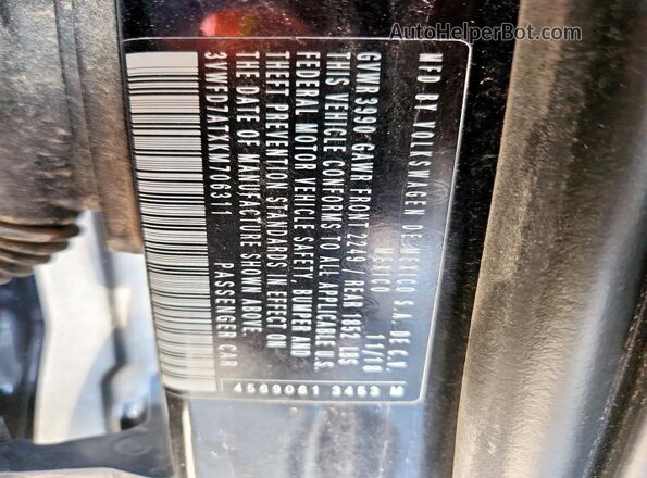 3VWFD7ATXKM706311 2019 VOLKSWAGEN BEETLE Black 