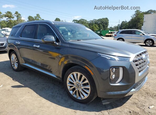 KM8R5DHE0LU169654 2020 HYUNDAI PALISADE Gray Widok z przodu