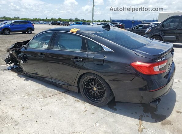 1HGCV1F33KA010090 2019 HONDA ACCORD Black Задня права чверть