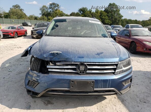 3VV1B7AX3LM100843 2020 VOLKSWAGEN TIGUAN Blue Вид ззаду