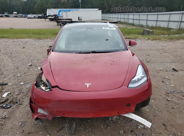 5YJ3E1EB9LF600360 2020 TESLA MODEL Red Vista trasera