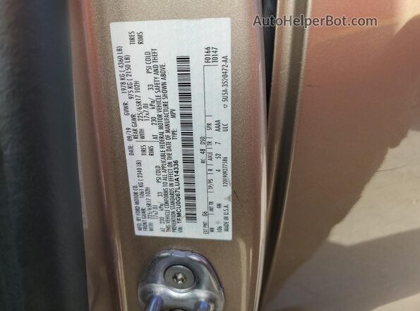 1FMCU0G67LUA14336 2020 FORD ESCAPE Beige Widok wnętrza 360 stopni
