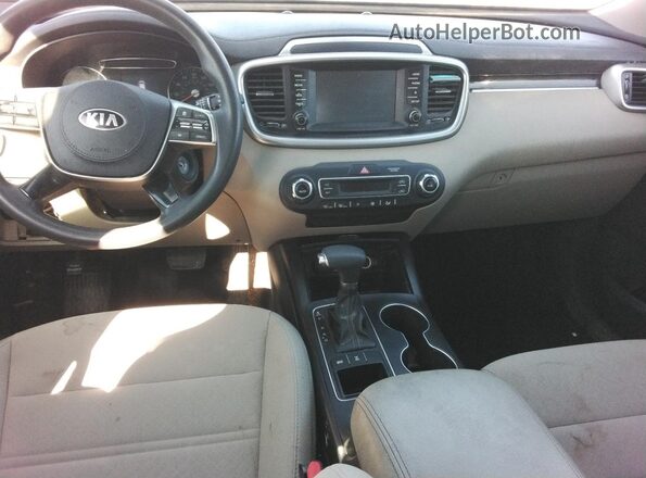5XYPGDA54KG471447 2019 KIA SORENTO Синий Вид щитка приборов