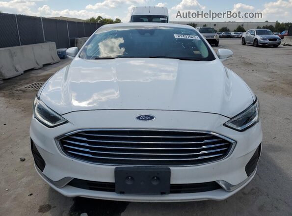 3FA6P0CD6KR233944 2019 FORD FUSION White Vista trasera