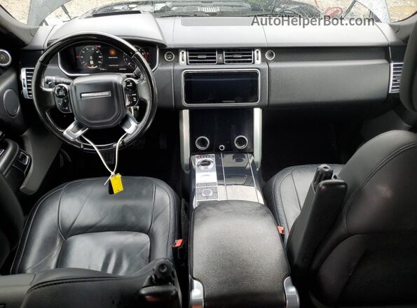 SALGR2RV9JA510740 2018 LAND ROVER RANGE ROVER Black Widok zestawu wskaźników