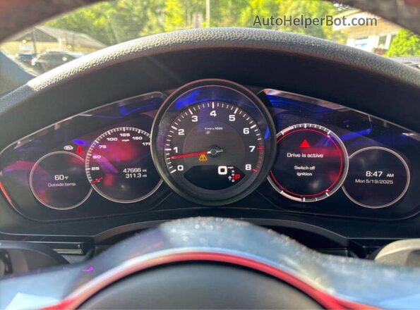 WP1BA2AYXLDA46646 2020 PORSCHE CAYENNE Черный Вид панели приборов