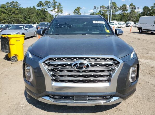 KM8R5DHE0LU169654 2020 HYUNDAI PALISADE Gray Widok z tyłu