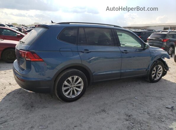 3VV1B7AX3LM100843 2020 VOLKSWAGEN TIGUAN Blue Передня права чверть