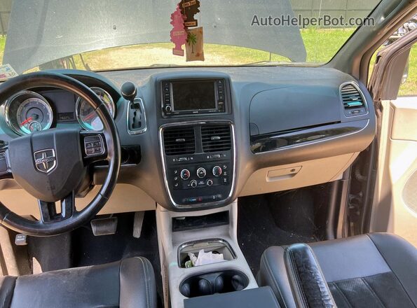 2C4RDGCG8HR749384 2017 DODGE CARAVAN Черный Вид щитка приборов