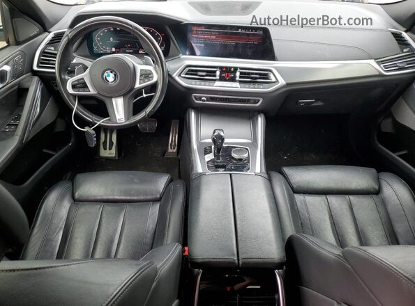 5UXCY4C07M9E05557 2021 BMW X6 White 
