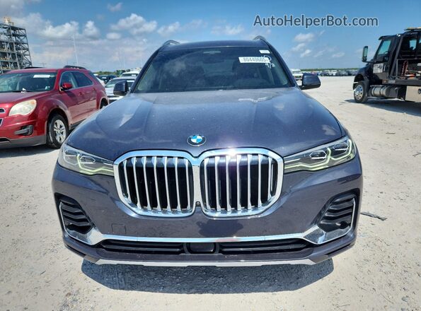 5UXCW2C06L9D08519 2020 BMW X7 Blue Widok z tyłu