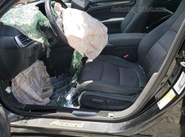 1HGCV1F33KA010090 2019 HONDA ACCORD Black Вид панелі приладів