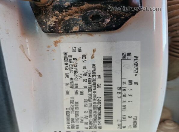 1FT7W2B63MEC09316 2021 FORD F250 White 