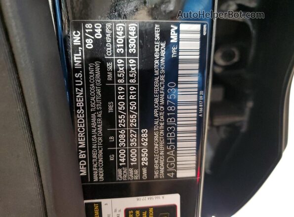 4JGDA5HB3JB187530 2018 MERCEDES-BENZ GLE Black 