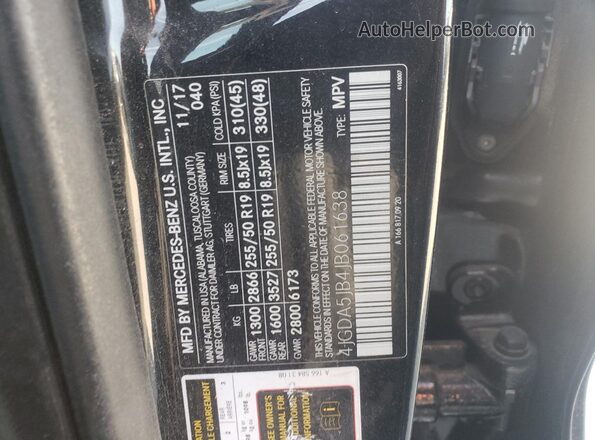 4JGDA5JB4JB061638 2018 MERCEDES-BENZ GLE Black 