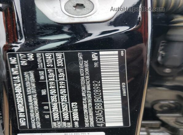 4JGDA5JB8JB028982 2018 MERCEDES-BENZ GLE Черный 