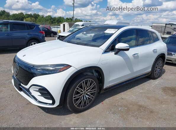 4JGDM2EB8PA005216 2023 MERCEDES-BENZ EQS 450 SUV White Vista tres cuartos delantera izquierda