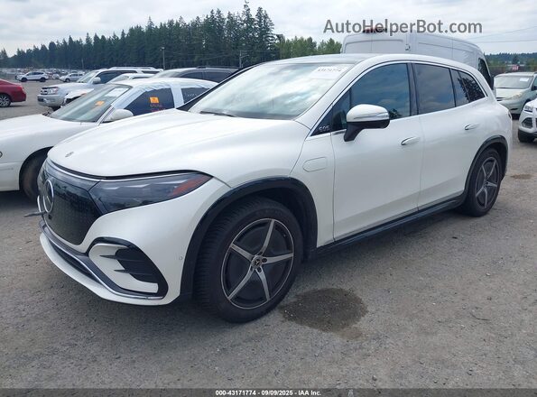 4JGDM2EB9PA005886 2023 MERCEDES-BENZ EQS 450 SUV White Vista tres cuartos delantera izquierda